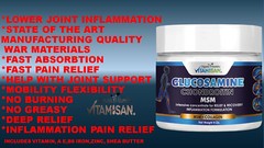 Glucosamine Chondroitin with MSM & Collagen -Cream 4 Oz chondroitin