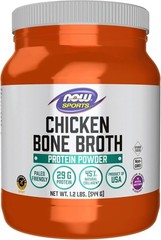 NOW Bone Broth Chicken Powder 1.2 lbs. Clearance for Best By 08/2025