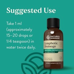 Nature’s Sunshine Lymphatic Drainage – 2 Fl. Oz – Promotes Healthy Lymphatic Sys