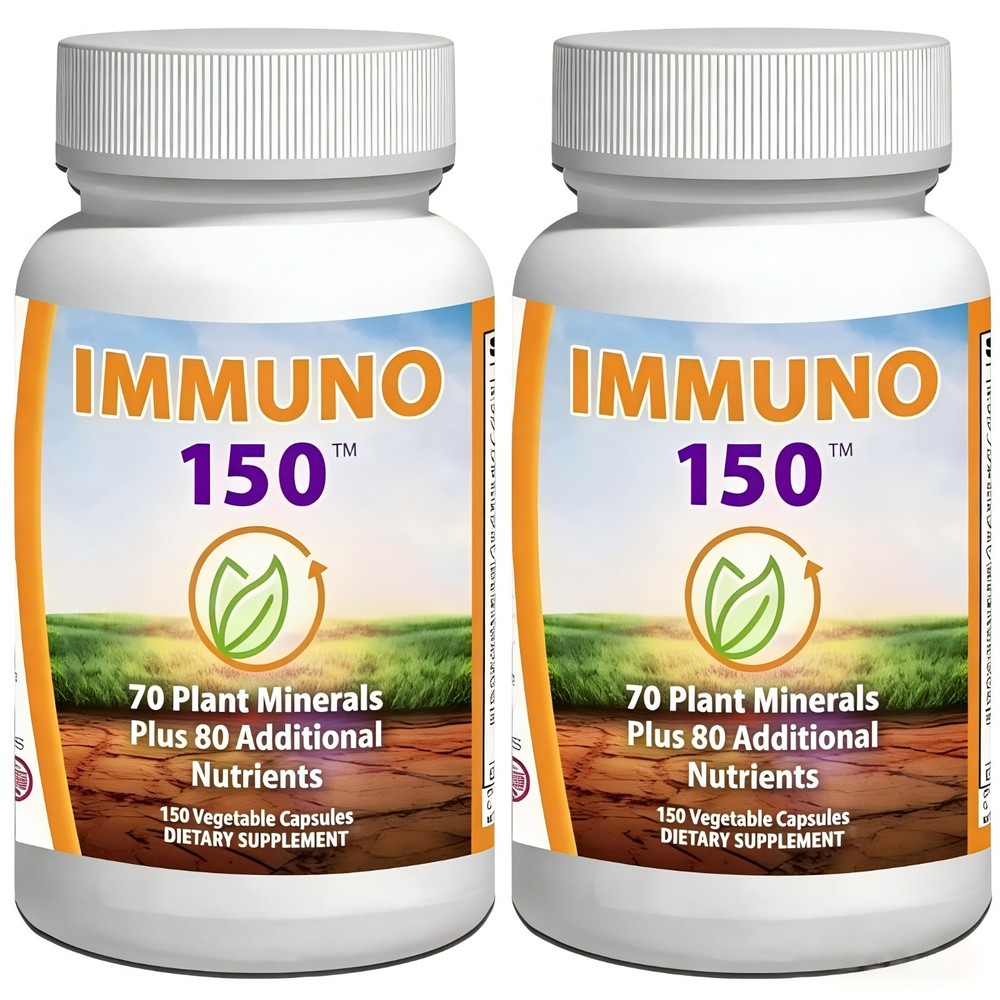2 BOTTLES-Immuno 150 Immune Support Supplement –150 Veg Caps Vitamins & Minerals