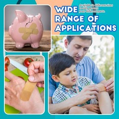 BBTO Assorted Styles Flexible Fabric Adhesive Bandages – Small Breathable Fin…