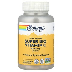 2 X Solaray, Timed Release Super Bio Vitamin C, 100 VegCaps