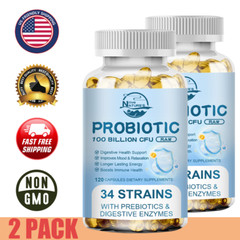 Probiotics 100 Billion CFU Potency Digestive Immune Health Daily Wellness 240