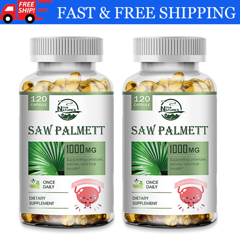 240 Softgels Saw Palmetto Extract 1000mg Prostate Supplement Urinary Men Health