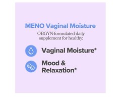 O Positiv MENO Vaginal Moisture Support Capsules 60 Vegan 30 Servings EXP: 07/26