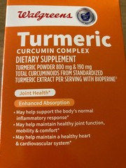 New Walgreens Turmeric Curcumin Complex 120 Vegeterian Softgels Exp: 12-2025 NEW