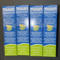 NUUN SPORT HYDRATION ELECTROLYTE DRINK MIX LEMON LIME (4) 10 PACKS ( 40 TOTAL )