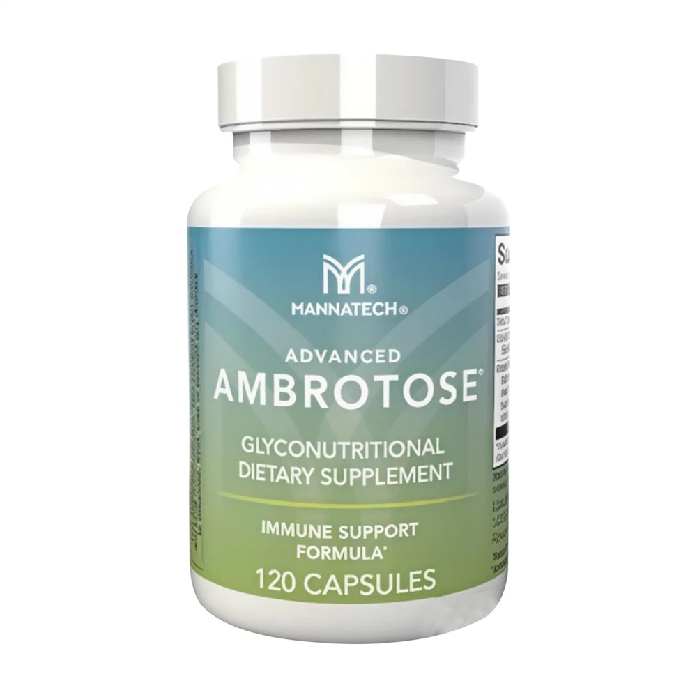Mannatech Enhanced Ambrotose Capsules 120 Count | Dietary Supplement