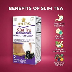 25 Count Acai Berry Slim Tea – Natural Herbal Blend for Weight Loss Support