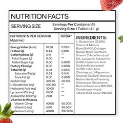 OZiva Bioactive Glutathione Tablets for Radiant Skin 30 Effervescent Tablets