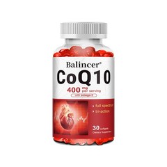 CoQ10 400mg with Omega 3 | Heart & Energy Support 30/60/120 Softgels