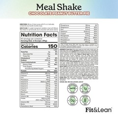 Fit & Lean Meal Shake Meal Replacement with Protein, Fiber, Probiotics and