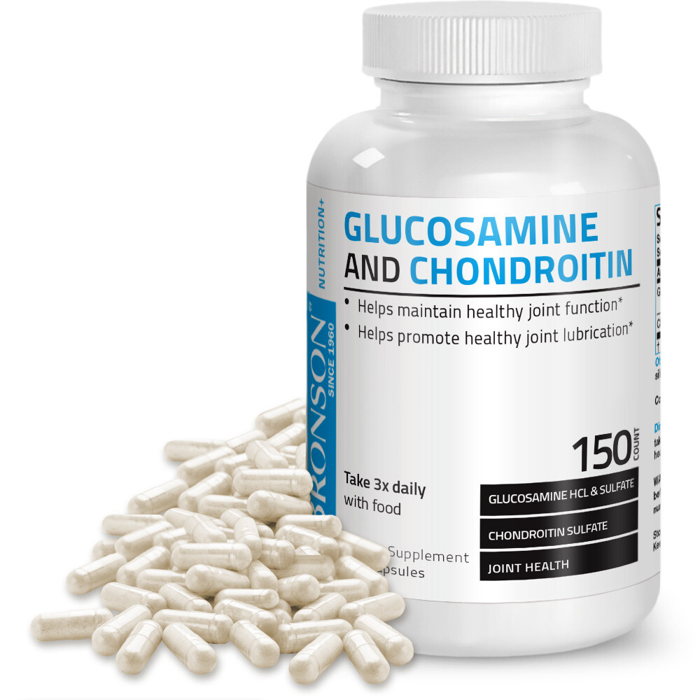 Bronson Glucosamine and Chondroitin Joint Support, 150 Capsules