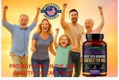 2 Pack – Resveratrol Quercetin NAD Grape Seed Berberine Stem Cell Energy Antioxi
