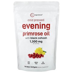 2 X Micro Ingredients, Evening Primrose Oil with Black Cohosh, Cold Pressed, 24