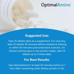 OptimalAmino Tablets (300 Count) | 99% Utilized 300 Count (Pack of 1)