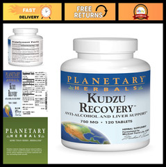 Kudzu Recovery 750mg – Anti-Alcohol, Liver Support Supplement – 120 Tablets