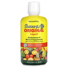 2 X NaturesPlus, Source of Life, Liquid Multivitamin & Mineral Supplement, Trop
