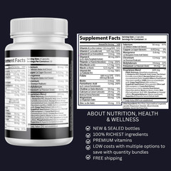 Memovita- Brain Support- 12 Bottles- 720 Capsules