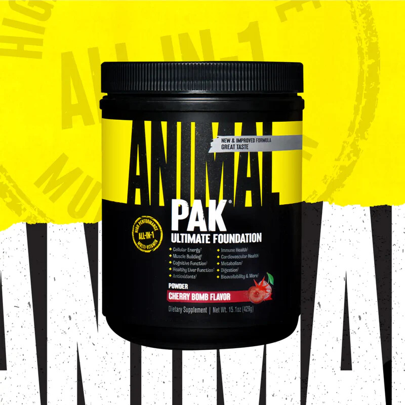 Universal Nutrition Animal Pak Powder True Multivitamin 60 Scoops Newest Formula