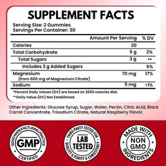 Vitboost Magnesium Citrate Gummies 600mg – 60 Count