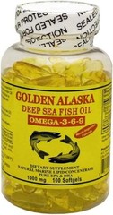 Golden Alaska Lemon-Favored Omega-3-6-9 Fish Oil 1000mg – Natural & Effective