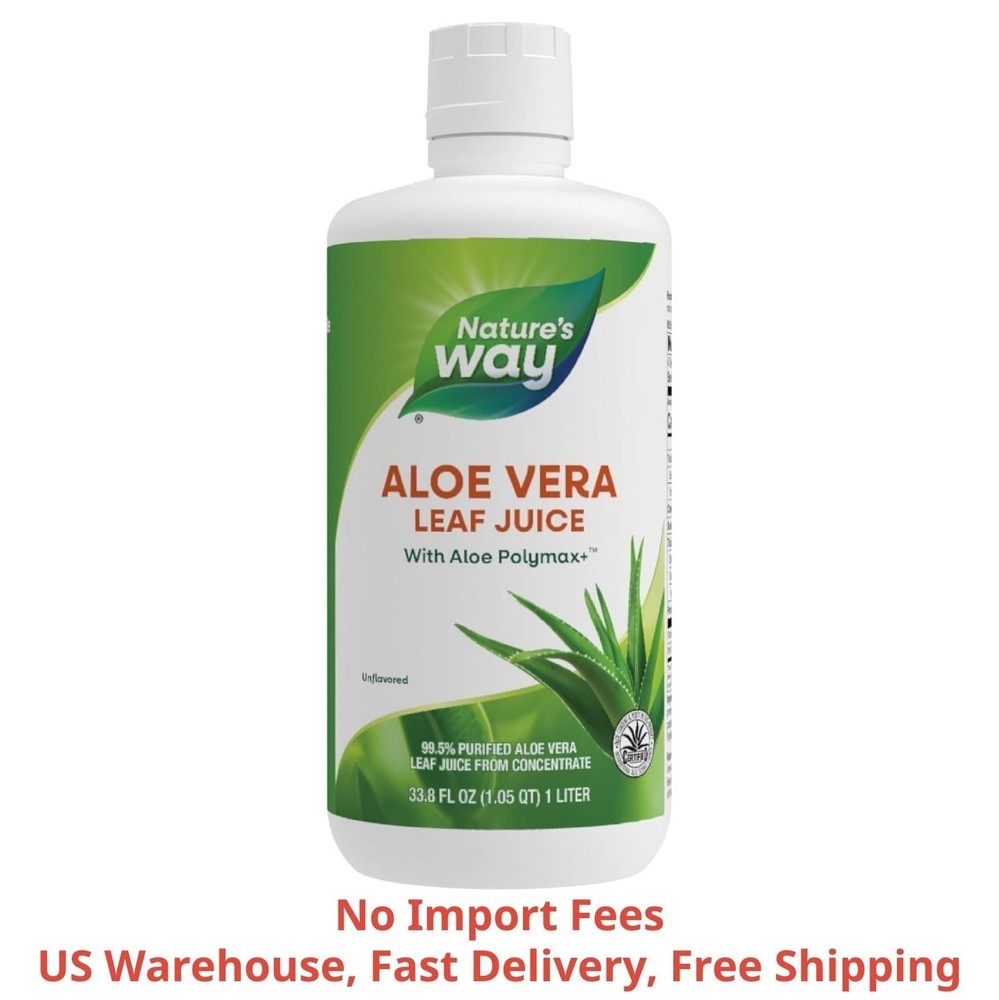 Aloe Vera Leaf Juice from Concentrate, Unflavored, 1 LITER
