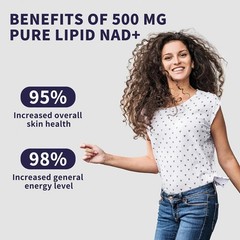 Natural Flavor Women’s 500mg Liposomal NAD – Vitality Boost Liquid Supplement