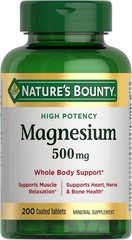 Nature’s Bounty Magnesium Supplements 500 Mg 200 Count (Pack of 1)