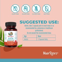 MaryRuth’s Gluten Digestive Enzymes | Up to 2 Month 60 Count (Pack of 1)