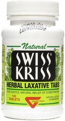 Swiss Kriss Herbal Laxative Gentle Natural Constipation Relief Tablets 120 Count