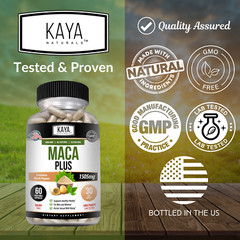 MACA Plus Supplement 60ct, Assist Sexual Well-being, Healthy Energy & Endurance