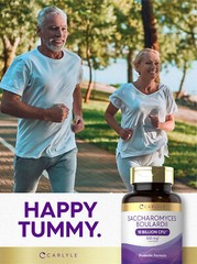 Saccharomyces Boulardii Probiotics | 10 Billion CFUs 200 Capsules | by Carlyle