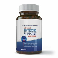 Advanced Thyroid Support Supplement with Iodine Dietary 60 Caps Free Shipping