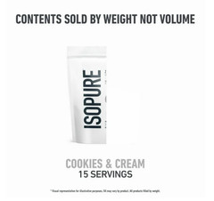 Isopure Zero Carb Whey Isolate Cookies Cream 25g Protein 15 Servings