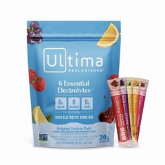 40 Count Ultima Hydration Electrolyte Drink Mix Sticks- Orange And Variety Pack