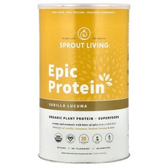 2 X Sprout Living, Epic Protein�, Organic Plant Protein + Superfoods, Vanilla L