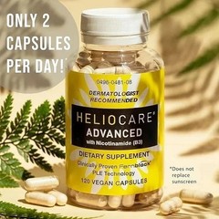 2 Packs Heliocare Advanced Nicotinamide B3 Skin Health 120 Capsules Exp: 10/2027