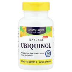 2 X Healthy Origins, Natural Ubiquinol, 100 mg, 60 Softgels