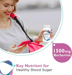 Berberine HCL Supplement 1500Mg – Third Party Tested, High Bioavailability Li…