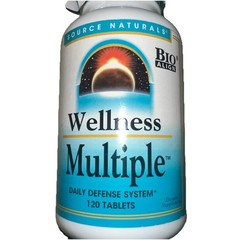 Source Naturals Wellness Multiple Bio-Align Daily Defense, 120 Caps Exp: 07/2026