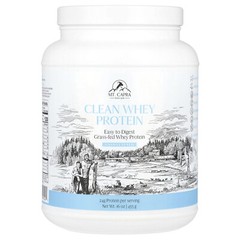 Clean Whey Protein, Unsweetened, 16 oz (453 g)