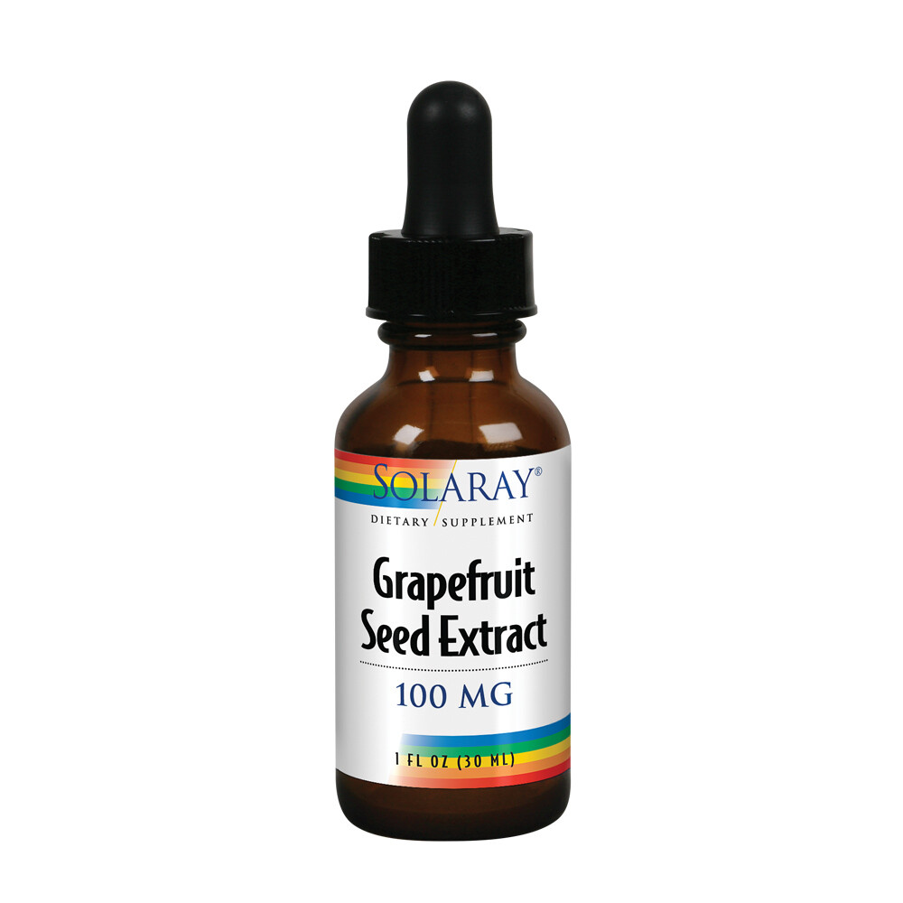 Solaray Liquid Grapefruit Seed Extract, 100 mg, 1 Fluid Ounce