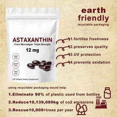 Astaxanthin 12mg for 120 Amount Antioxidant Support Softgels Skin Eyes