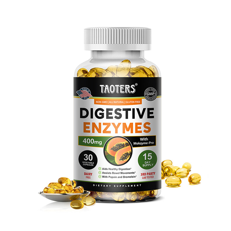 Digestive Enzyme Complex Capsules – Reducegas & Bloating,Gut Health Support