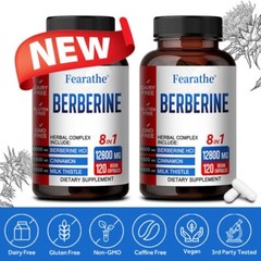 Berberine With Ceylon Cinnamon 6000mg Promote Overall Health Antioxidant 120 Ct