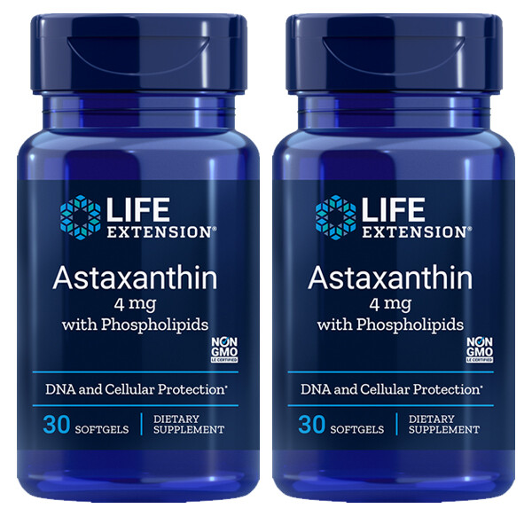 Astaxanthin with Phospholipids Life Extension – 2X30 gels