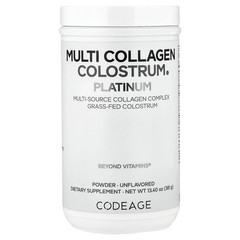2 X Codeage, Multi Collagen Colostrum Platinum, Unflavored, 13.4 oz (381 g)