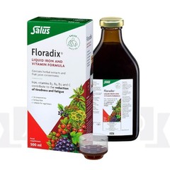 Floradix Liquid Iron & Vitamin Formula Energy & High Absorption 500ml Pack of 6