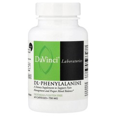 2 X DaVinci Laboratories, DL-Phenylalanine, 750 mg, 60 Capsules